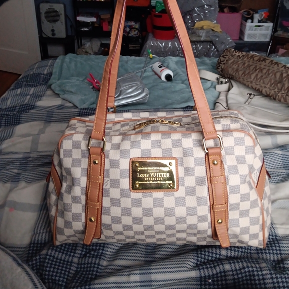 Louis Vuitton Handbags - Louis Vuitton style white Damier Speedy INVENTEUR Shoulderbag